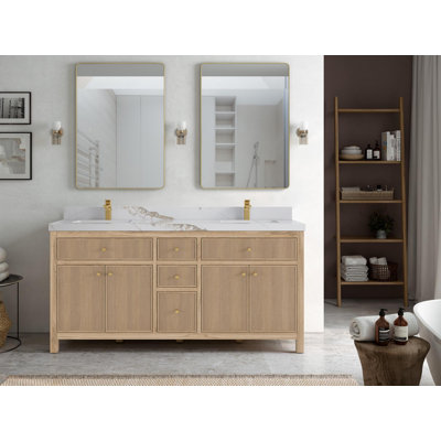 Sonoma 72'' Double Bathroom Vanity with Quartz Top