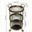 Aderito Metal Bar Cart