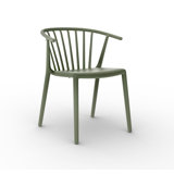Woody Outdoor Stacking Dining Side Chair