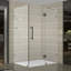 Compartiment de douche sans aucun cadre avec tablettes Avalux GS-674181457-674181461