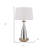 Lockport Metal Table Lamp With Faux Wood Finish 150W 3 Way 31"H