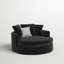 Fauteuil demi-tonneau en polyester de 61 po de largeur Beall-25809633
