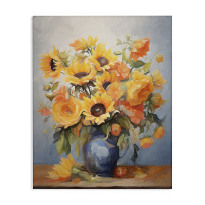«Sunflower Medley Vase», art mural par Ramona Murdock