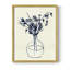 Indigo Floral Vase I, reproduction encadrée - bois massif-310436709-310436708