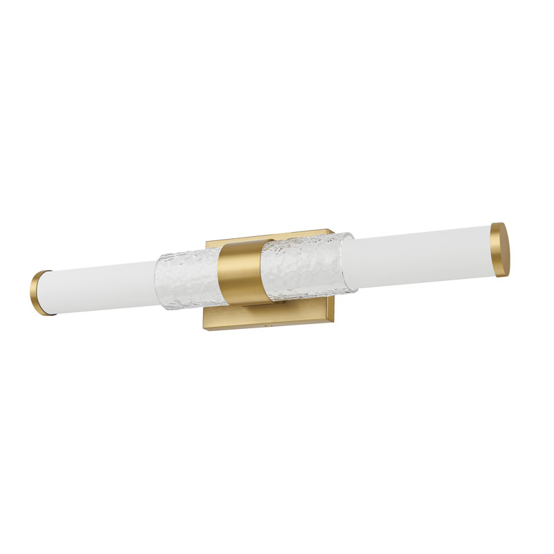Meuble-lavabo 1 lumière Atchley, H 4,75 po x l 25 po x P 4 po, Doré