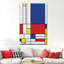 Géométrique «Mondrian II» sur toile-1534421104