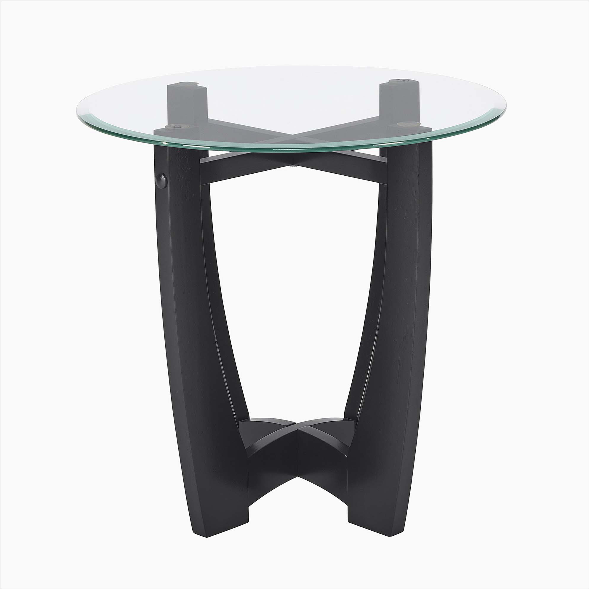 Red Barrel Studio 23.5 Inch Round Glass Coffee Table, Round Coffee