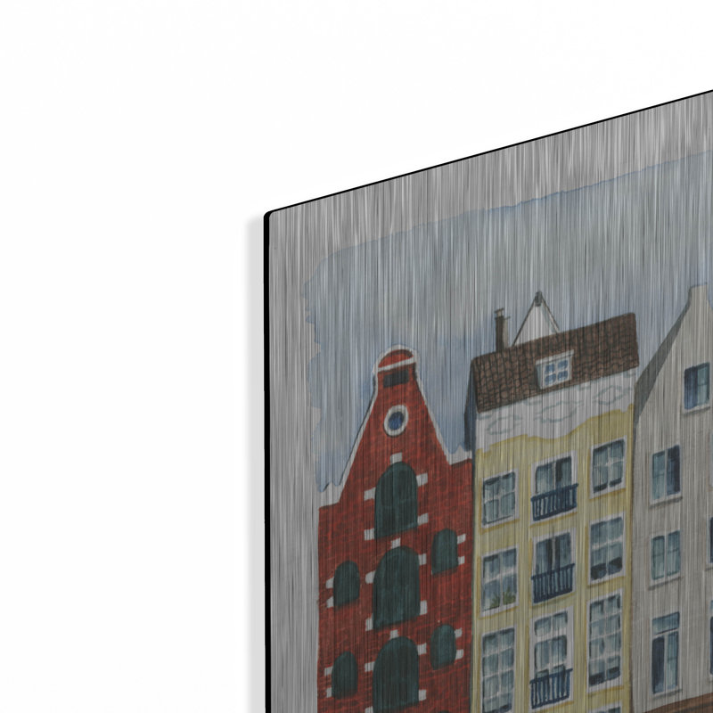 «Quartier II» par Grace Popp, art mural en métal, 36 po x 36 po, H 36 po x l 36 po
