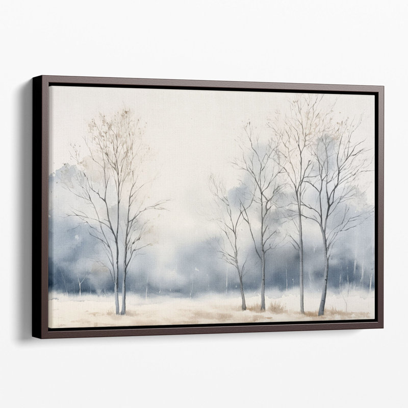 Impression sur toile Tonal Serenity, H 20 po x l 30 po x P 1,25 po, Cadre flottant noir