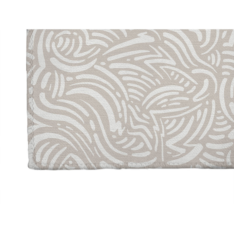 Tapis de jeu Cozy Swirl, Taupe, Rectangle 5 pi x 7 pi