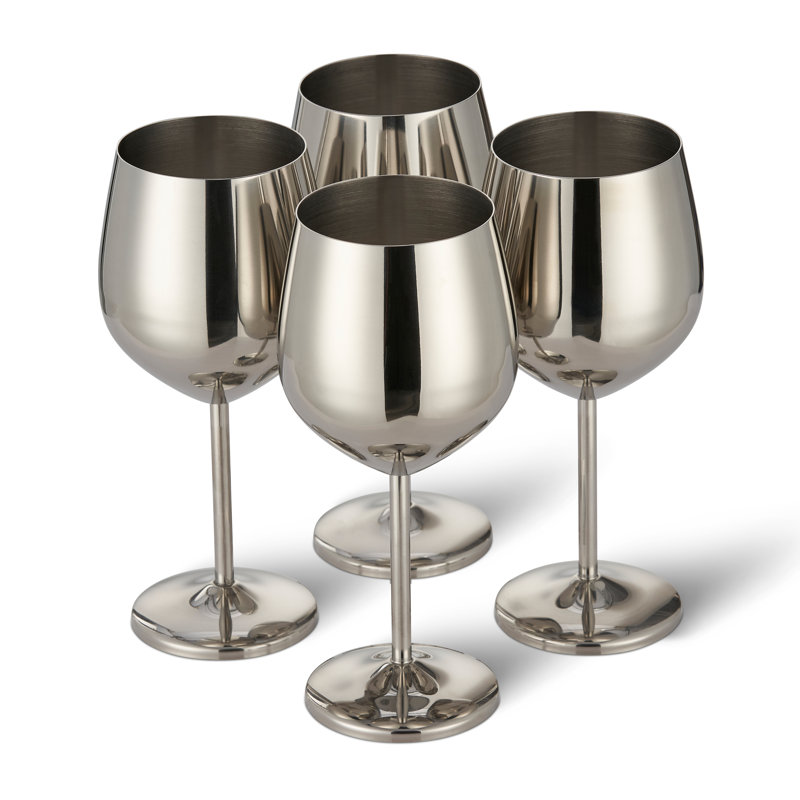 Darling 500ml Stainless Steel White Wine Glass Set