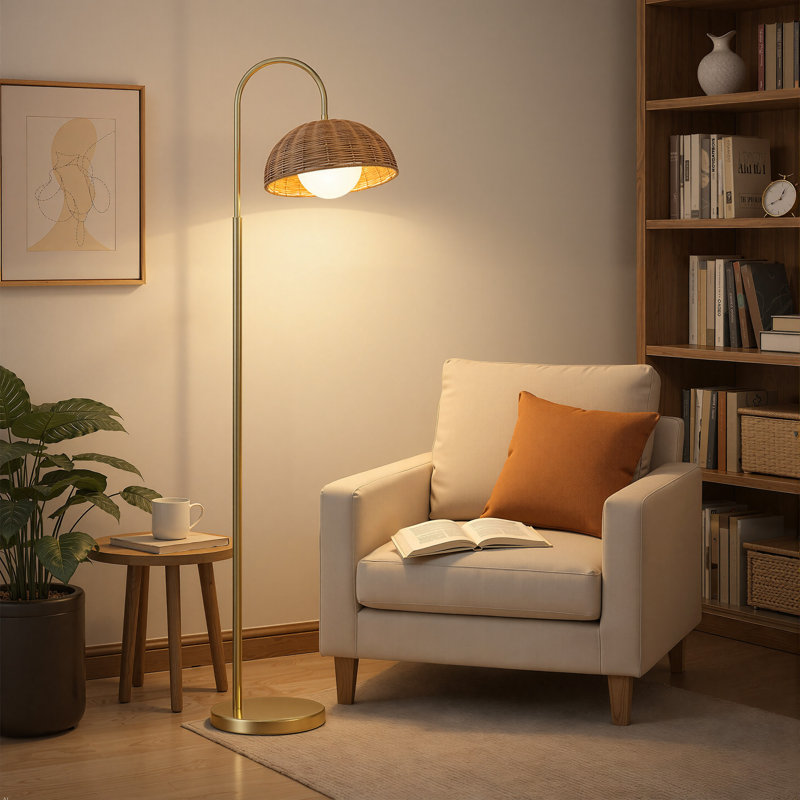 Lampe sur pied 64 po Coastal Rattan