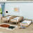 Space-Saving Twin Over Twin Over Twin Triple Bunk Bed With Detachable Feature-1503569603