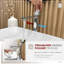 Robinet de salle de bain élégant en chrome poli à poignée simple 11 po-124824916