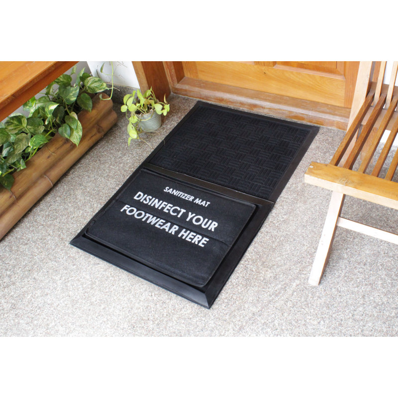 Cuthbert Chevron Doormat, 24" W x 36" L