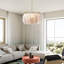 Lustre luxueux en plumes avec lumières