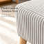 Banc de rangement avec repose-pieds, banc moderne en velours côtelé beige 32 pouces