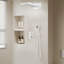 2 jets 9 po Pomme de douche murale double fixe et portable 2,2 gal / min-113823332