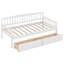 Lit de jour simple en bois de pin avec deux tiroirs de rangement-1369658787