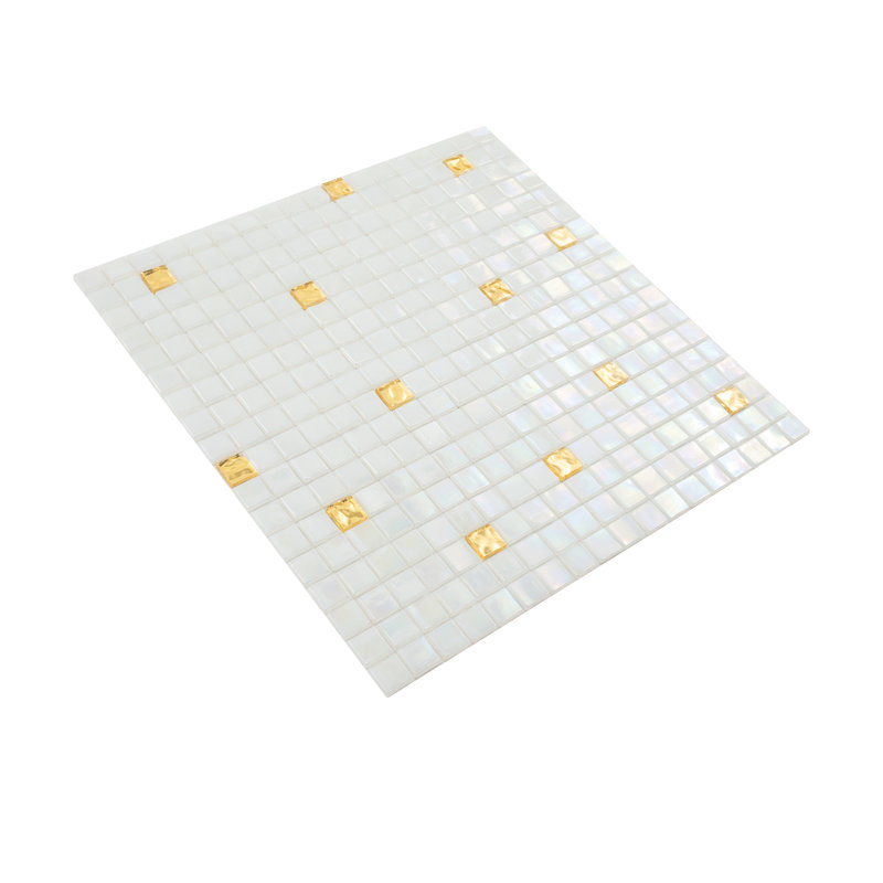 Mingles 0.6" x 0.6" Glass Mosaic Grid Wall & Floor Tile