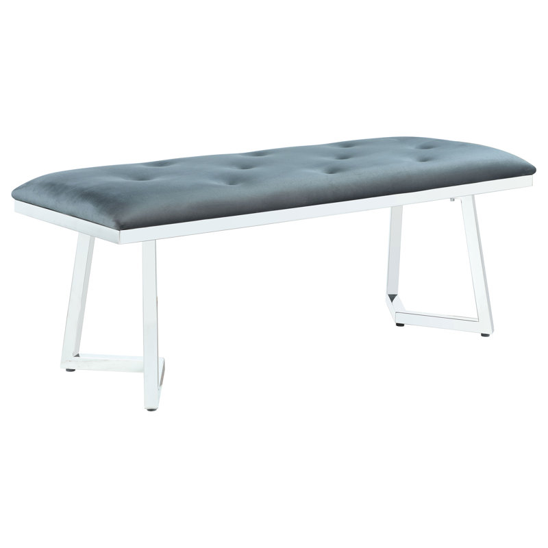 Dearing Velvet Upholstered Bench