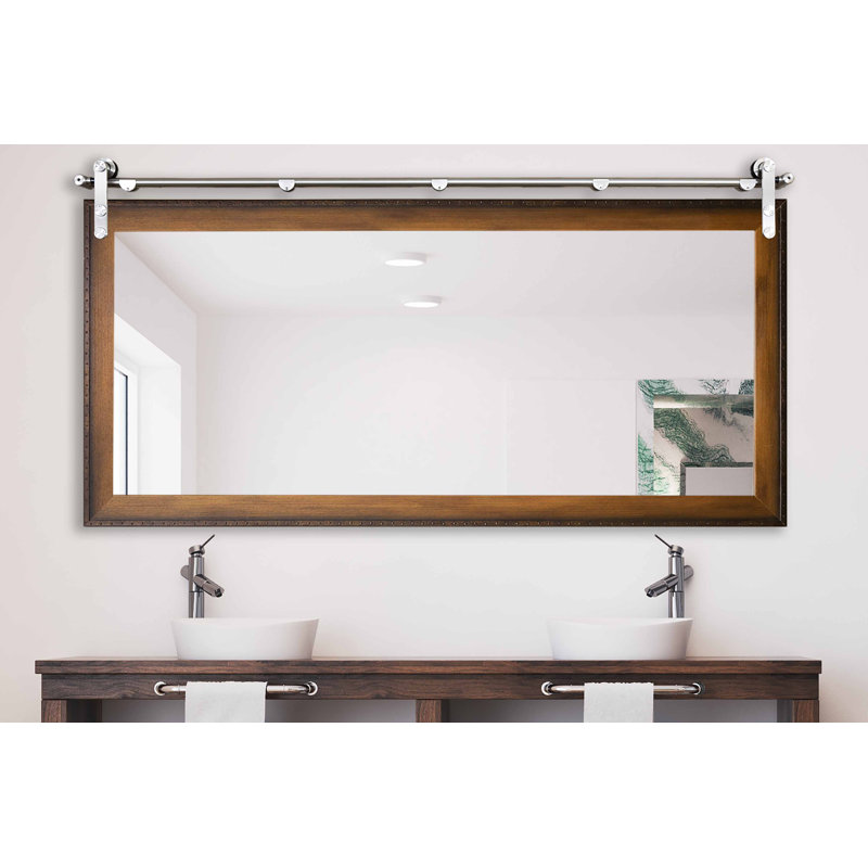 Karlyn Wood Flat Mirror, 30.5" x 63.5"