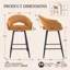 360°Swivel Upholstered Bar Stools with Iron Frame-1771031304