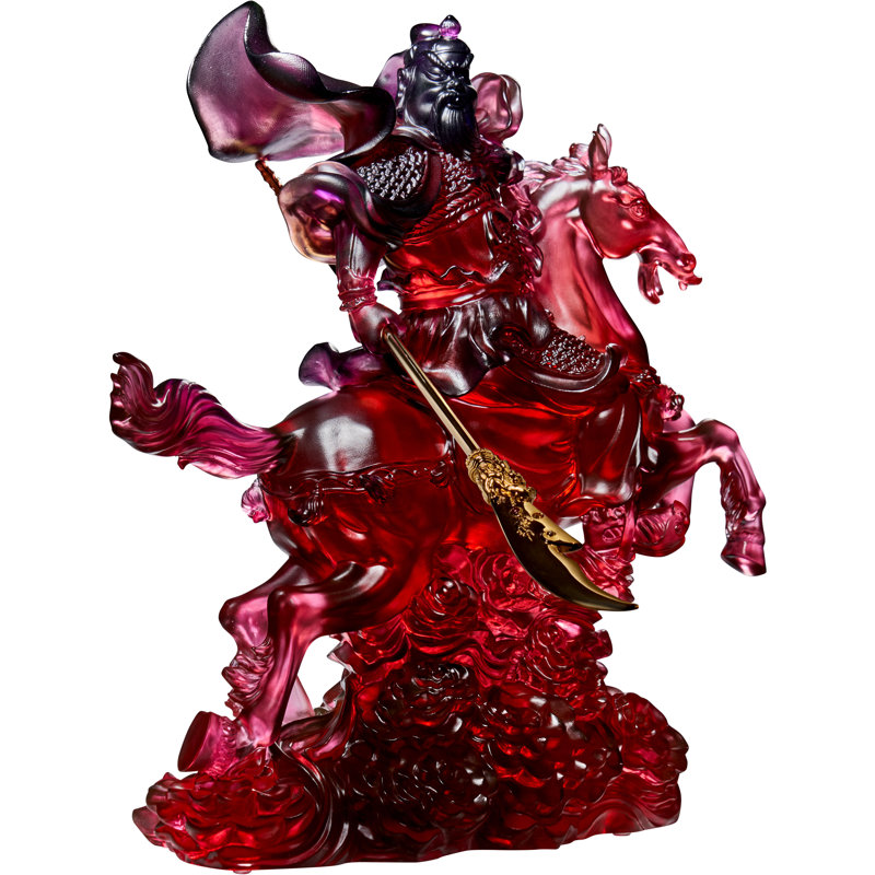 General Guan Gong, Righteous One Crystal Figurine
