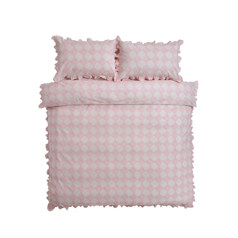 HAND PAINTED DIAMOND, Double Duvet Cover Set + 2 Standard Pillowcases
