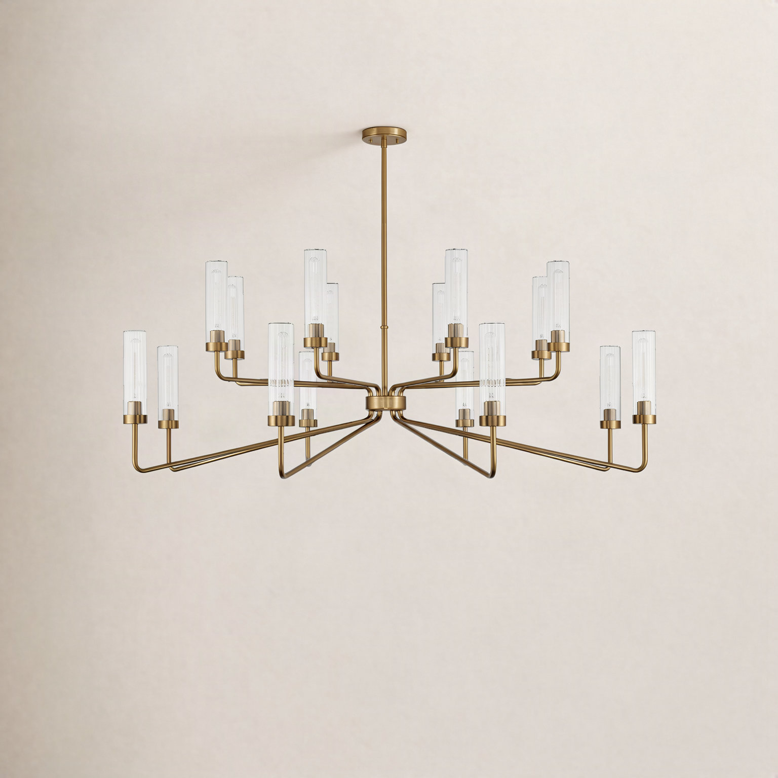 Jonze 16-Light Chandelier, Warm Brass