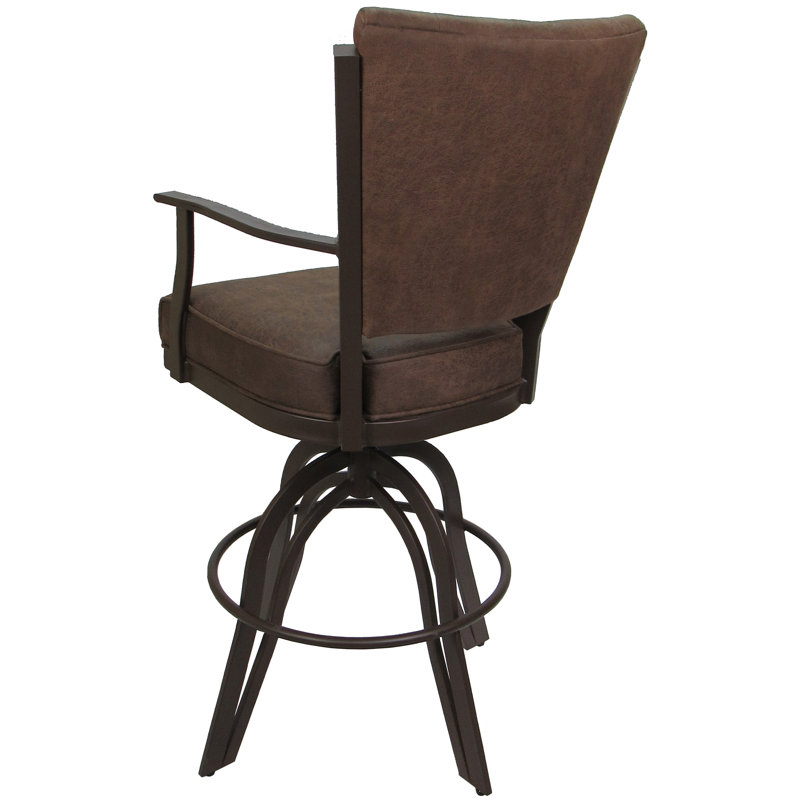 Tabourets de comptoir en métal Custom, Brun, Whisky du Nord-Ouest, Tabouret de comptoir (siège d'une hauteur de 26 p