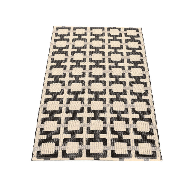 Rug TOM Leaf 2.25 X 4 Ft, Rectangle 2'3" x 3'11", Black