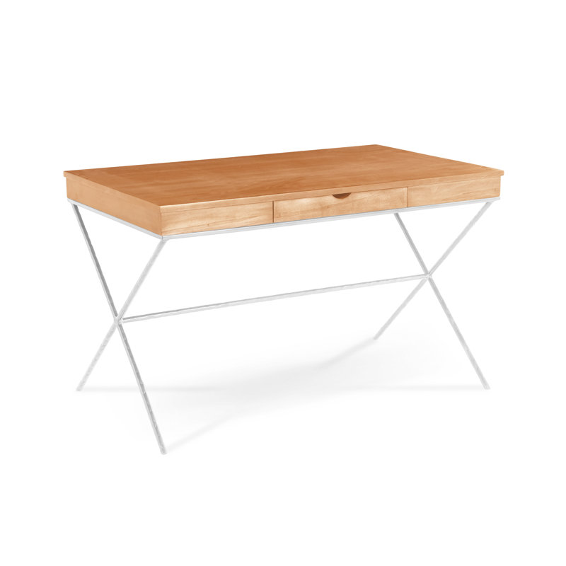 Bureau debout en bois massif Abbott, Champagne, Blé