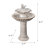 Ceramic / Porcelain Tiered Birdbath-846960757