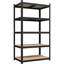Lundys 71" H x 35.5" W x 16" D 5-Tier Adjustable Metal MDF Storage Rack Shelves Boltless Shelving-1963304681
