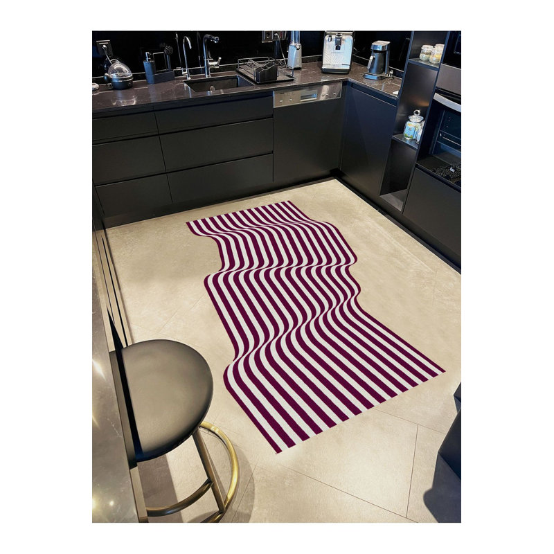 Tapis blanc lavable à la machine Rio, Sous-tapis rectangulaire 3 pi 11 po x 5 pi 11 po i