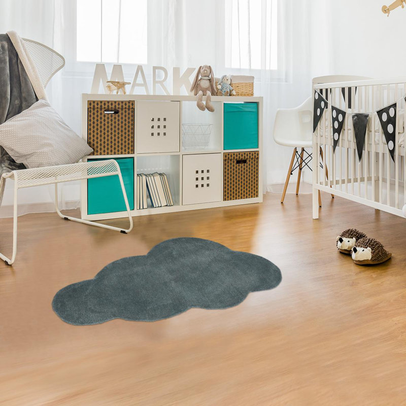 Cryal Handwoven Cotton Grey Rug, Novelty 90 x 160cm