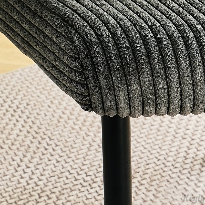 Chaises de salle à manger, Gris foncé, 2