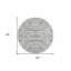 Tapis intérieur lavable rond 8 po