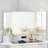 48'' Fluted Makeup Vanity Desk With Hd Triple Mirror And Lights,large Lighted Corner Vanity With Glass Top, Modern Dressing Table With Outlets-1161749623
