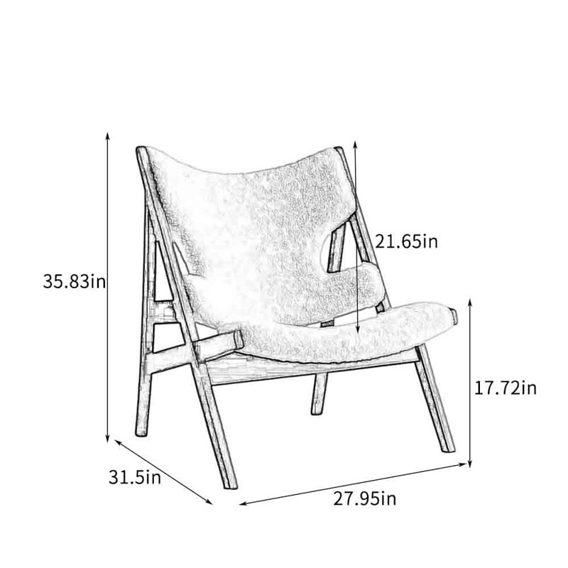 Creamy Lamb Fleece Single Leisure Chair., Coffee, Brown