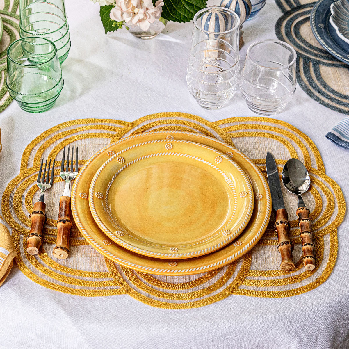 Berry & Thread Melamine Dinner Plate, Sunshine