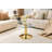 27.5-inch Diameter Round Tempered Glass Coffee Table-1997371065