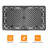60" Rectangular Patio Dining Table Cast Aluminum Patio Bistro Table for Garden,Black