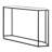 121.9cm Glass Top Console Table-59555919