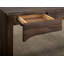 Bureau 3 tiroirs foncé Mezquite