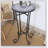 Patio Side Table,Blue+Black