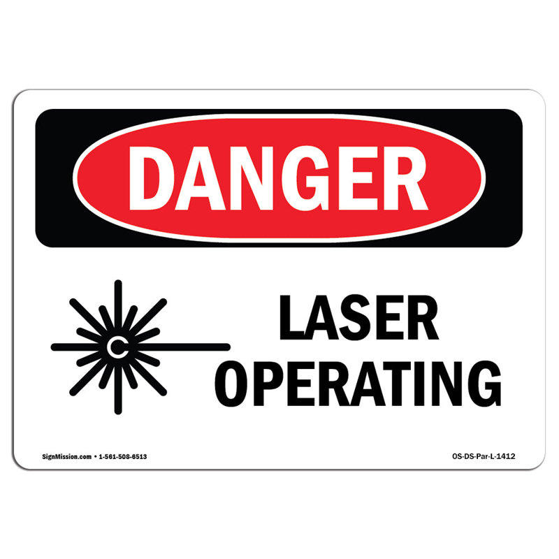 Panneau en aluminium laser 12 x 18, H 18 po x l 24 po x P 0,1 po