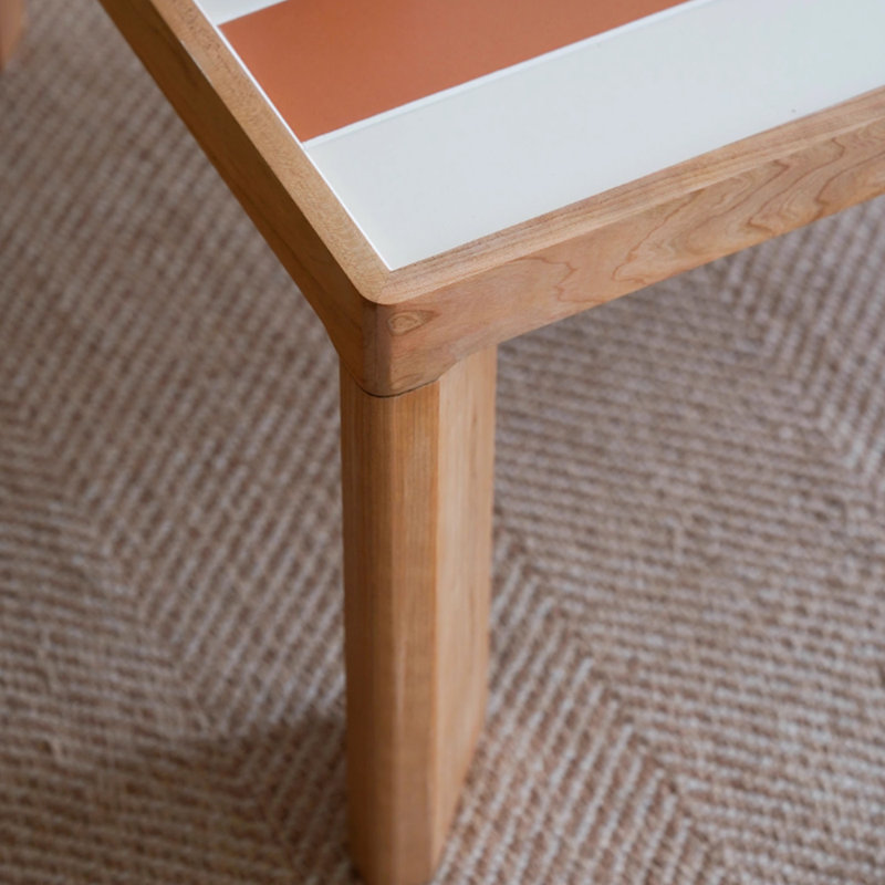 Table basse Creative, Orange / blanc