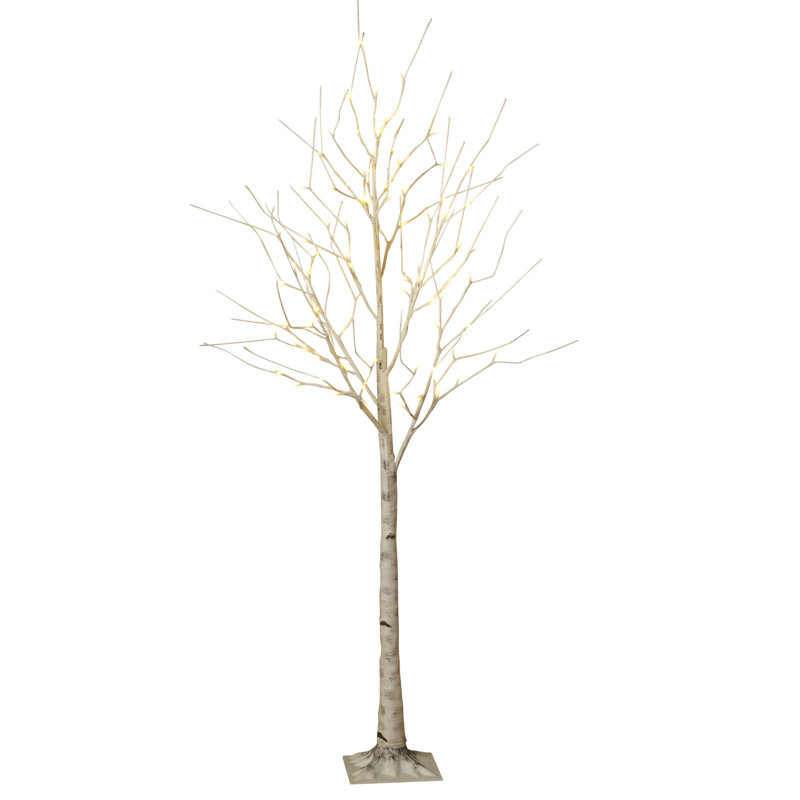 6 Ft. Prelit Birch Tree With Warm White Leds